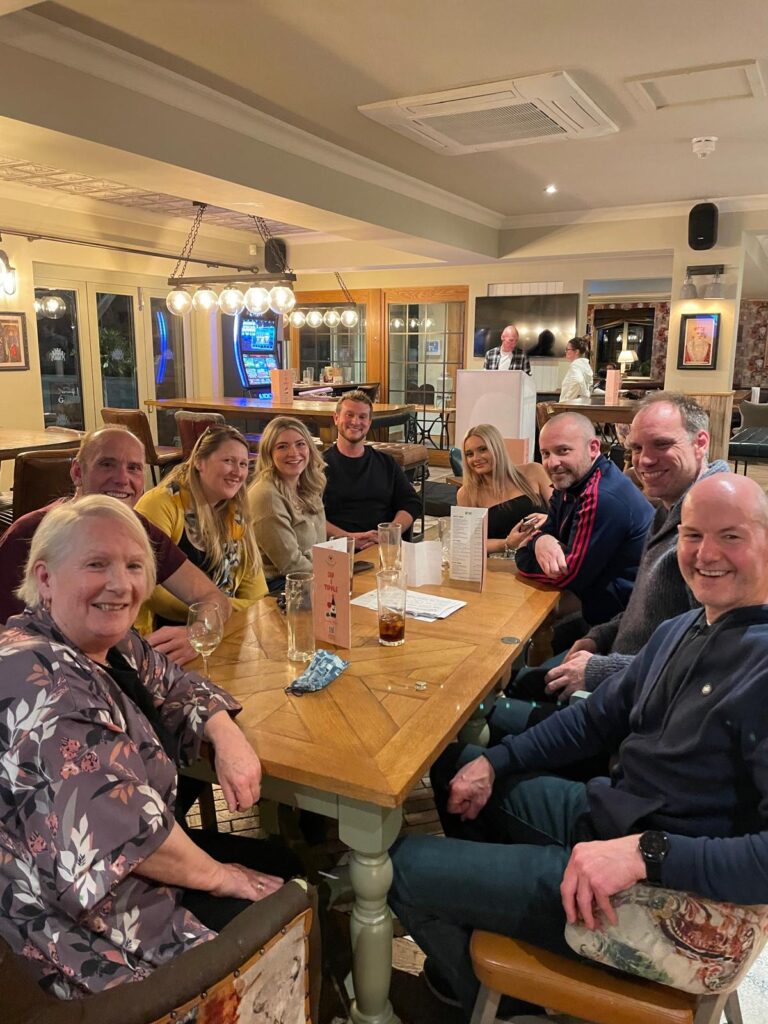 A fun evening of music bingo (where songs were played, and not thankfully, sung)!