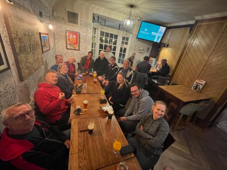 Meetup at our usual table after club night
